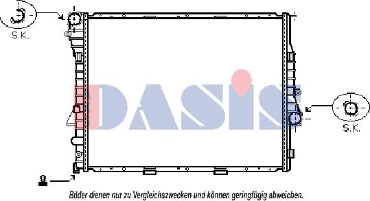 AKS Dasis 050041N - Radiators, Motora dzesēšanas sistēma autodraugiem.lv