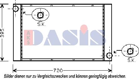 AKS Dasis 050054N - Radiators, Motora dzesēšanas sistēma autodraugiem.lv