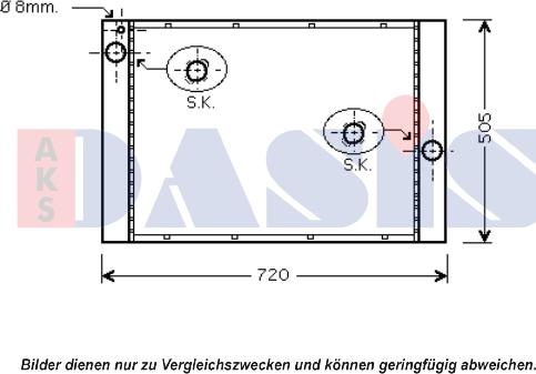 AKS Dasis 050058N - Radiators, Motora dzesēšanas sistēma autodraugiem.lv