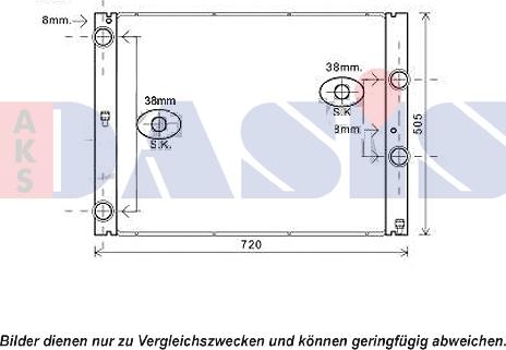 AKS Dasis 050057N - Radiators, Motora dzesēšanas sistēma autodraugiem.lv