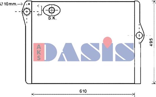 AKS Dasis 050085N - Radiators, Motora dzesēšanas sistēma autodraugiem.lv