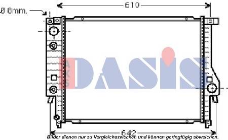 AKS Dasis 050023N - Radiators, Motora dzesēšanas sistēma autodraugiem.lv