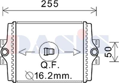 AKS Dasis 050071N - Radiators, Motora dzesēšanas sistēma autodraugiem.lv