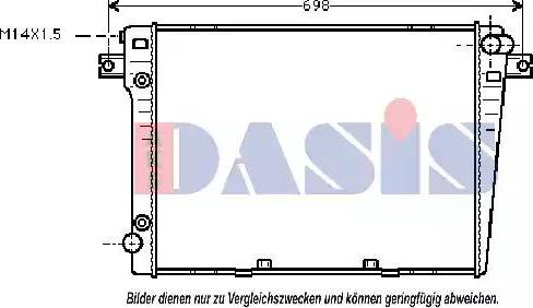 AKS Dasis 050830N - Radiators, Motora dzesēšanas sistēma autodraugiem.lv
