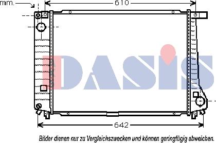 AKS Dasis 050210N - Radiators, Motora dzesēšanas sistēma autodraugiem.lv