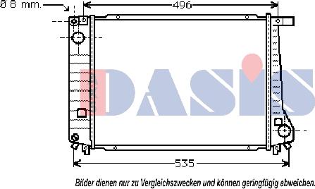 AKS Dasis 051470N - Radiators, Motora dzesēšanas sistēma autodraugiem.lv