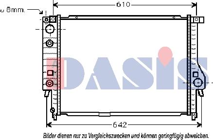 AKS Dasis 051000N - Radiators, Motora dzesēšanas sistēma autodraugiem.lv