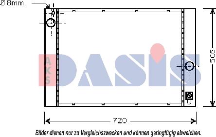 AKS Dasis 051007N - Radiators, Motora dzesēšanas sistēma autodraugiem.lv