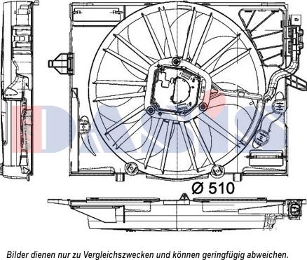 AKS Dasis 058085N - Ventilators, Motora dzesēšanas sistēma autodraugiem.lv