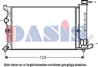 AKS Dasis 060450N - Radiators, Motora dzesēšanas sistēma autodraugiem.lv