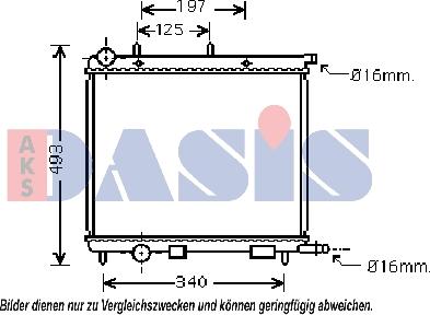 AKS Dasis 060056N - Radiators, Motora dzesēšanas sistēma autodraugiem.lv