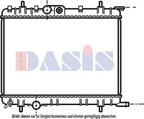 AKS Dasis 060053N - Radiators, Motora dzesēšanas sistēma autodraugiem.lv