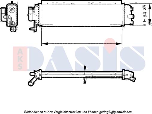 AKS Dasis 060061N - Radiators, Motora dzesēšanas sistēma autodraugiem.lv