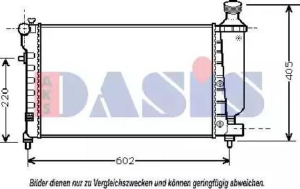 AKS Dasis 060036N - Radiators, Motora dzesēšanas sistēma autodraugiem.lv