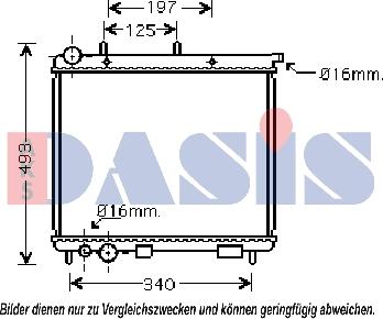 AKS Dasis 060028N - Radiators, Motora dzesēšanas sistēma autodraugiem.lv