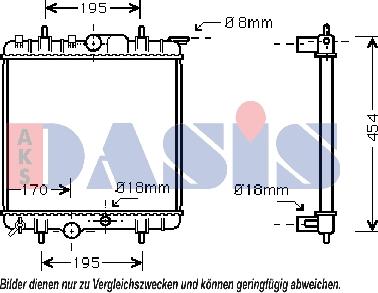 AKS Dasis 060027N - Radiators, Motora dzesēšanas sistēma autodraugiem.lv