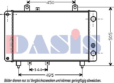 AKS Dasis 060140N - Radiators, Motora dzesēšanas sistēma autodraugiem.lv