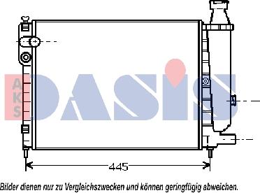 AKS Dasis 060340N - Radiators, Motora dzesēšanas sistēma autodraugiem.lv