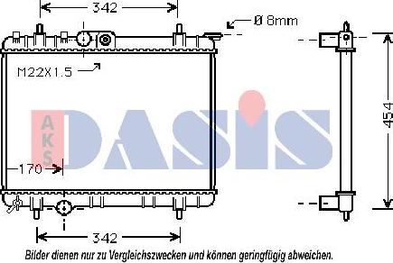 AKS Dasis 061090N - Radiators, Motora dzesēšanas sistēma autodraugiem.lv