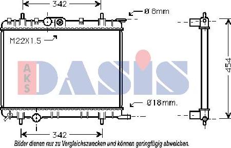 AKS Dasis 061040N - Radiators, Motora dzesēšanas sistēma autodraugiem.lv