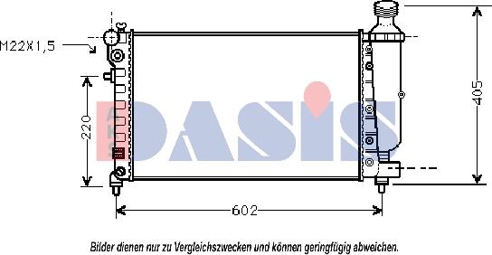 AKS Dasis 061070N - Radiators, Motora dzesēšanas sistēma autodraugiem.lv