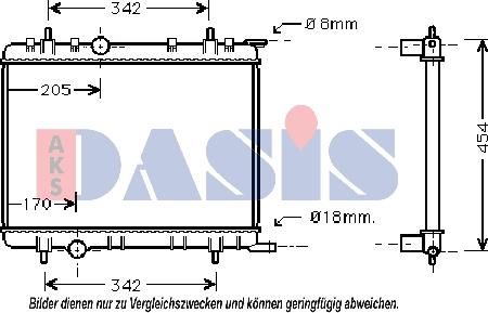 AKS Dasis 061130N - Radiators, Motora dzesēšanas sistēma autodraugiem.lv