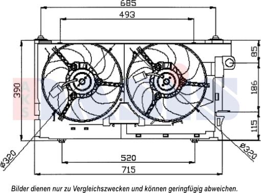 AKS Dasis 068023N - Ventilators, Motora dzesēšanas sistēma autodraugiem.lv