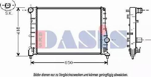 AKS Dasis 010006N - Radiators, Motora dzesēšanas sistēma autodraugiem.lv