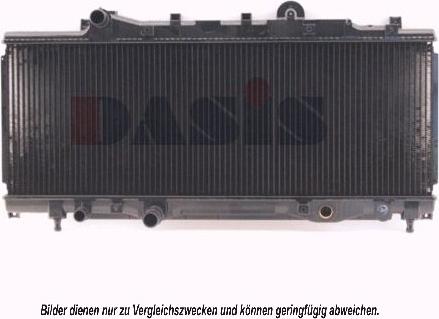 AKS Dasis 080980N - Radiators, Motora dzesēšanas sistēma autodraugiem.lv