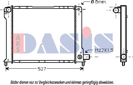 AKS Dasis 080470N - Radiators, Motora dzesēšanas sistēma autodraugiem.lv