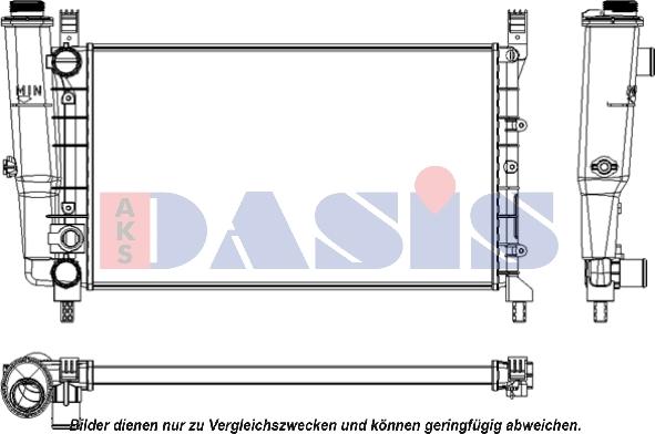 AKS Dasis 080680N - Radiators, Motora dzesēšanas sistēma autodraugiem.lv