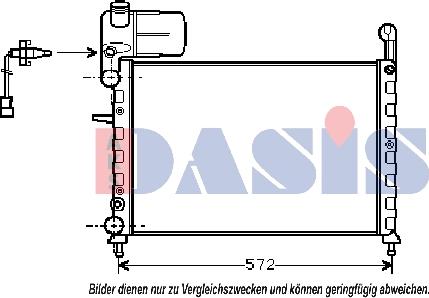 AKS Dasis 080630N - Radiators, Motora dzesēšanas sistēma autodraugiem.lv