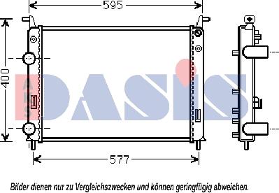 AKS Dasis 080098N - Radiators, Motora dzesēšanas sistēma autodraugiem.lv