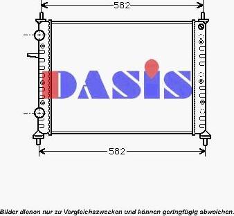 AKS Dasis 080041N - Radiators, Motora dzesēšanas sistēma autodraugiem.lv