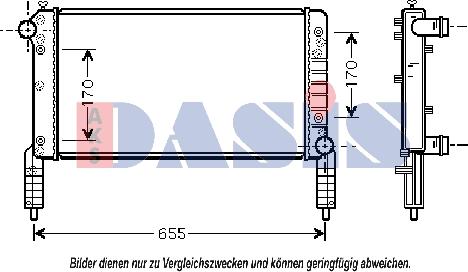 AKS Dasis 080056N - Radiators, Motora dzesēšanas sistēma autodraugiem.lv