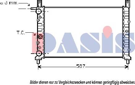 AKS Dasis 080006N - Radiators, Motora dzesēšanas sistēma autodraugiem.lv