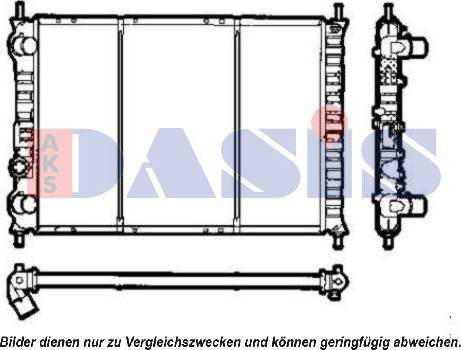 AKS Dasis 080019N - Radiators, Motora dzesēšanas sistēma autodraugiem.lv