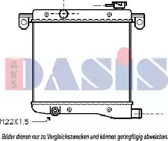 AKS Dasis 080030N - Radiators, Motora dzesēšanas sistēma autodraugiem.lv