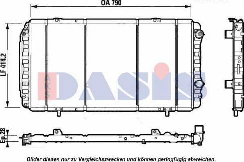 AKS Dasis 080072N - Radiators, Motora dzesēšanas sistēma autodraugiem.lv