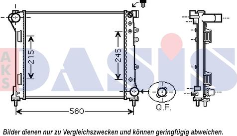 AKS Dasis 080109N - Radiators, Motora dzesēšanas sistēma autodraugiem.lv