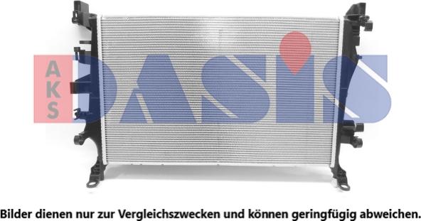 AKS Dasis 080119N - Radiators, Motora dzesēšanas sistēma autodraugiem.lv