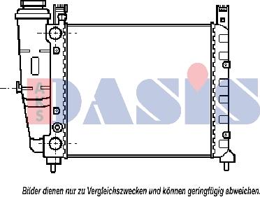 AKS Dasis 080240N - Radiators, Motora dzesēšanas sistēma autodraugiem.lv