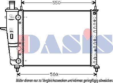 AKS Dasis 081480N - Radiators, Motora dzesēšanas sistēma autodraugiem.lv