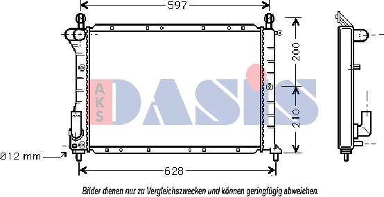 AKS Dasis 081610N - Radiators, Motora dzesēšanas sistēma autodraugiem.lv