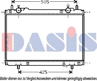 AKS Dasis 081360N - Radiators, Motora dzesēšanas sistēma autodraugiem.lv