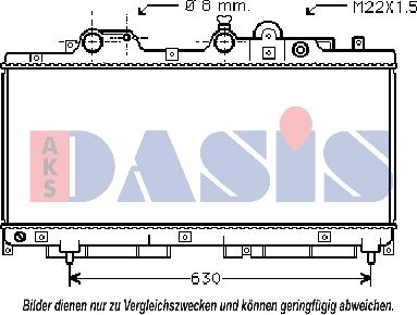 AKS Dasis 081220N - Radiators, Motora dzesēšanas sistēma autodraugiem.lv