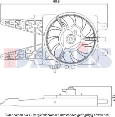 AKS Dasis 088068N - Ventilators, Motora dzesēšanas sistēma autodraugiem.lv