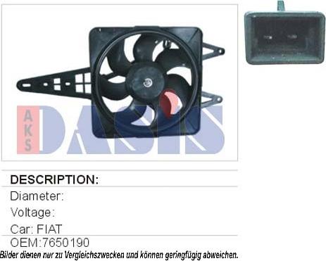 AKS Dasis 088220N - Ventilators, Motora dzesēšanas sistēma autodraugiem.lv