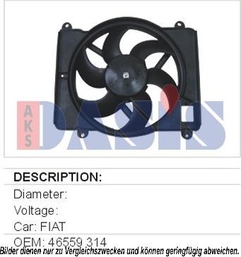 AKS Dasis 088270N - Ventilators, Motora dzesēšanas sistēma autodraugiem.lv