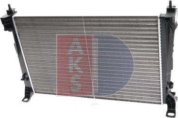 AKS Dasis 082038N - Radiators, Motora dzesēšanas sistēma autodraugiem.lv